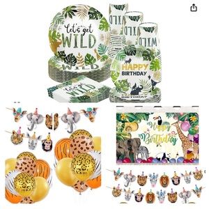 LET’S GET WILD!!! Kids birthday party pack